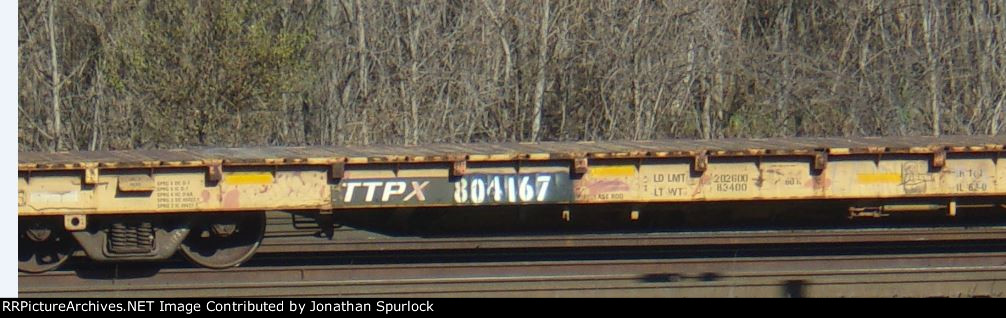 TTPX 804167, close up of car number